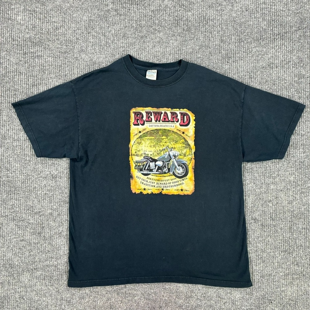 Vintage 2006 Daytona Biketoberfest‎ Motorcycle Biker Graphic T Shirt XL